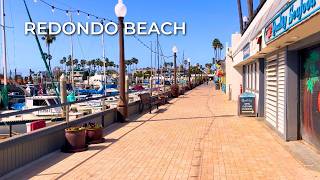 Relaxing Redondo Beach Pier Loop 🌴☀️ Sunny 30-Minute Harbor Walk | 4K 60FPS