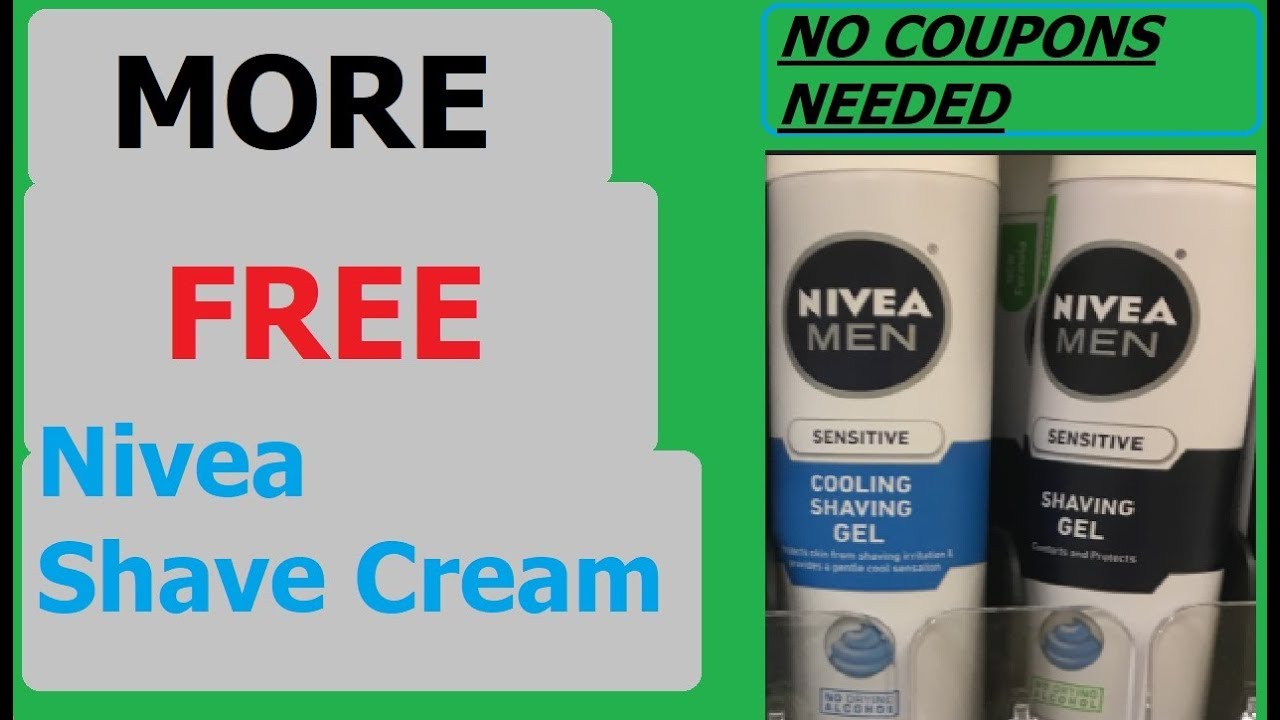 MORE Free Nivea Shave Cream (NO COUPONS NEEDED!!!)- October 2018 - YouTube
