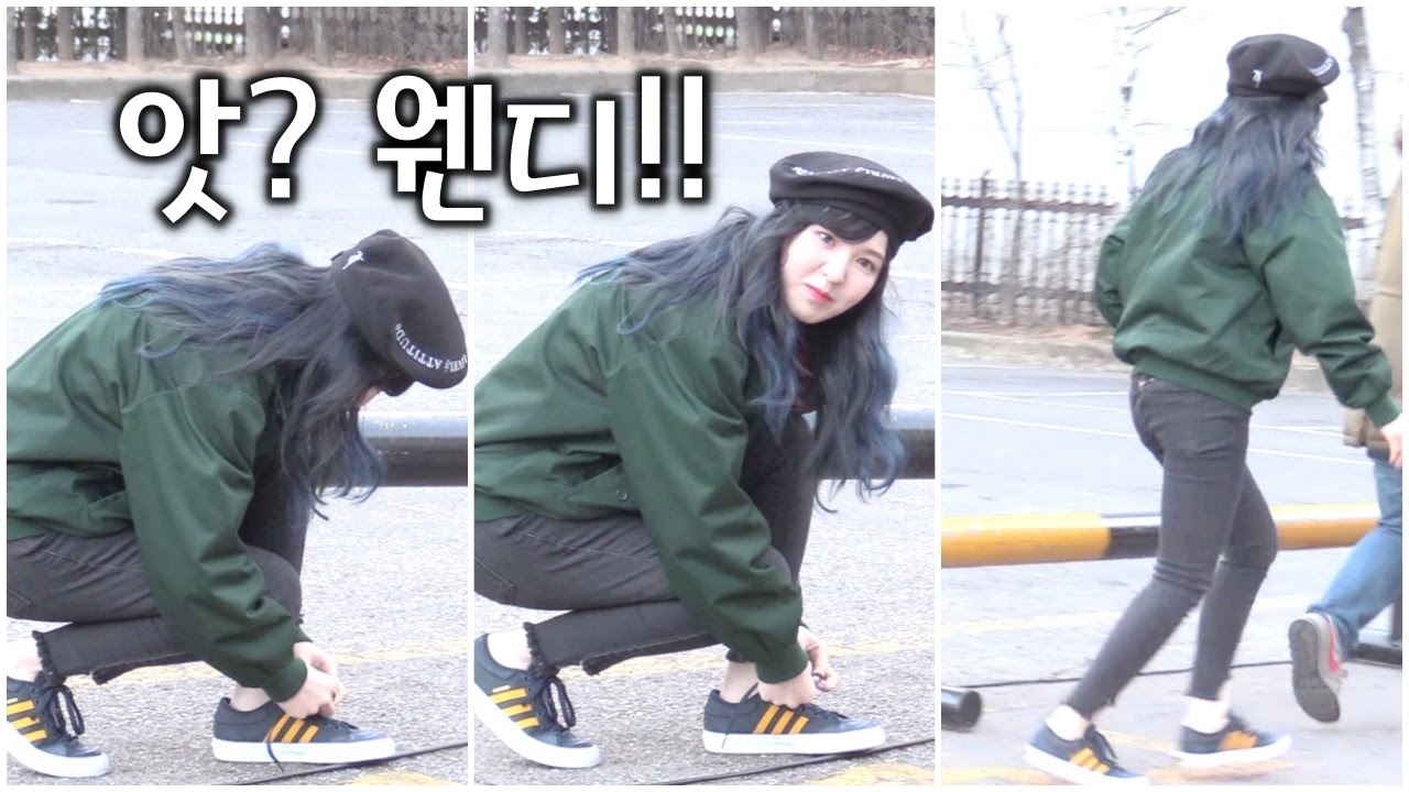 신발끈 묶고 총총~ 사라진 레드벨벳 웬디 ❤︎ (Red Velvet Wendy) @뮤직뱅크 출근길