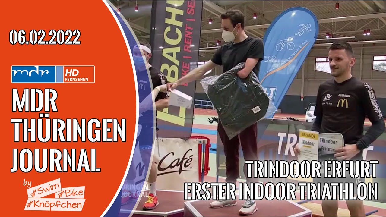 MDR Thüringen Journal - TRIndoor Erfurt: erster Indoor Triathlon