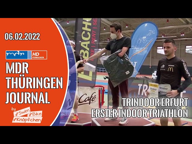 MDR Thüringen Journal - TRIndoor Erfurt: erster Indoor Triathlon
