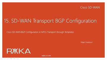 15. SD-WAN BGP Configuration in Transport