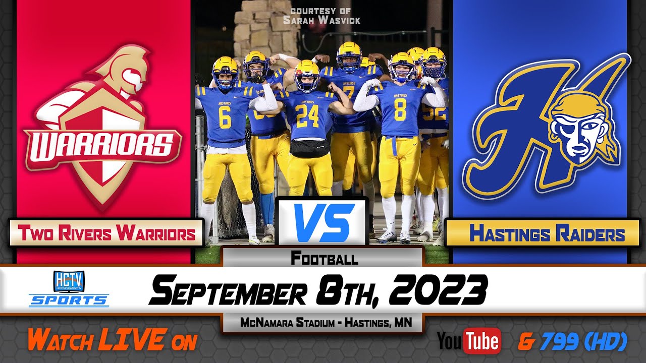 HCTV SPORTS: Hastings Football vs Two Rivers Warriors | 9.8.23 - YouTube