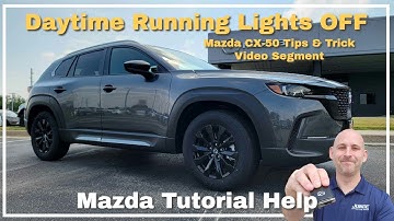 How do I turn off my daytime running lights on the Mazda CX-50 2024