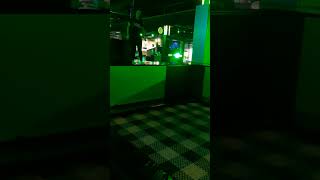 Girl bounces on trampoline and faceplants into wall