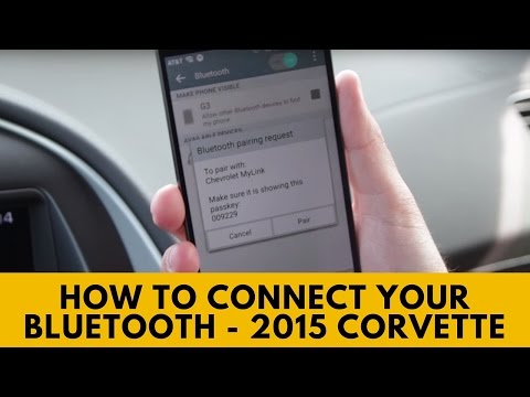 2015 Chevrolet Corvette: How to Connect Bluetooth