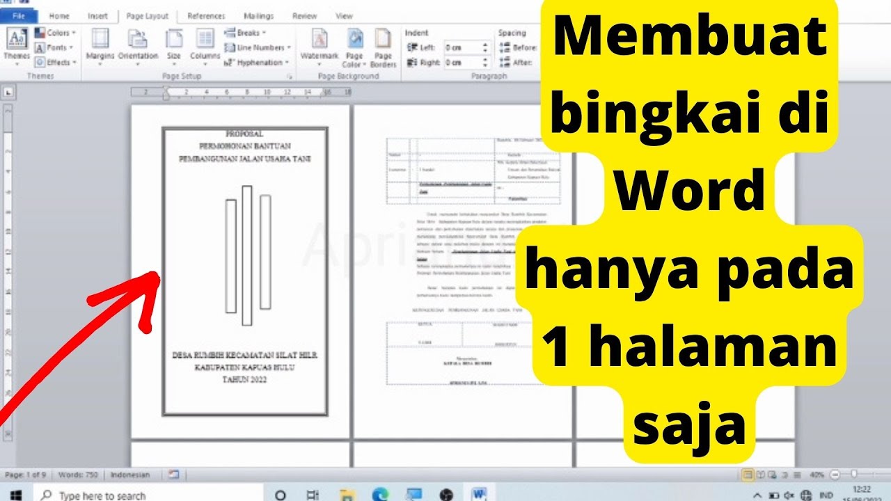 Cara Membuat Bingkai Di Word Hanya 1 Halaman Saja Sangat Mudah Bagi