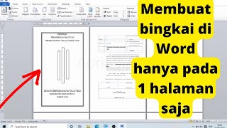 Cara Membuat Bingkai di Word Hanya 1 Halaman Saja ✓ Sangat Mudah Bagi Pemula