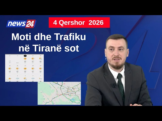 Si do të jetë moti sot? Pikat kryesore ku trafiku shfaqet më i rënduar! Data 4 qershor 2026