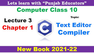 Computer Science Class 10 New Book 2021 | Lecture 3 Chapter 1 | Latest Book PCTB | Text Editor