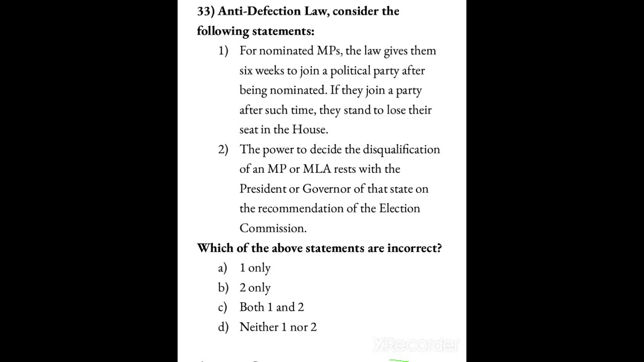 Prelims Practice Question 