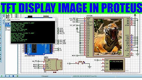 how to display image in tft display on proteus professional 8.15