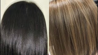 BLACK TO BLONDE IN ONE SESSION #blonde #blackhair #hairtransformation