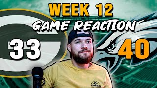 Packers Fan Reacts to the LOSS Against the Eagles