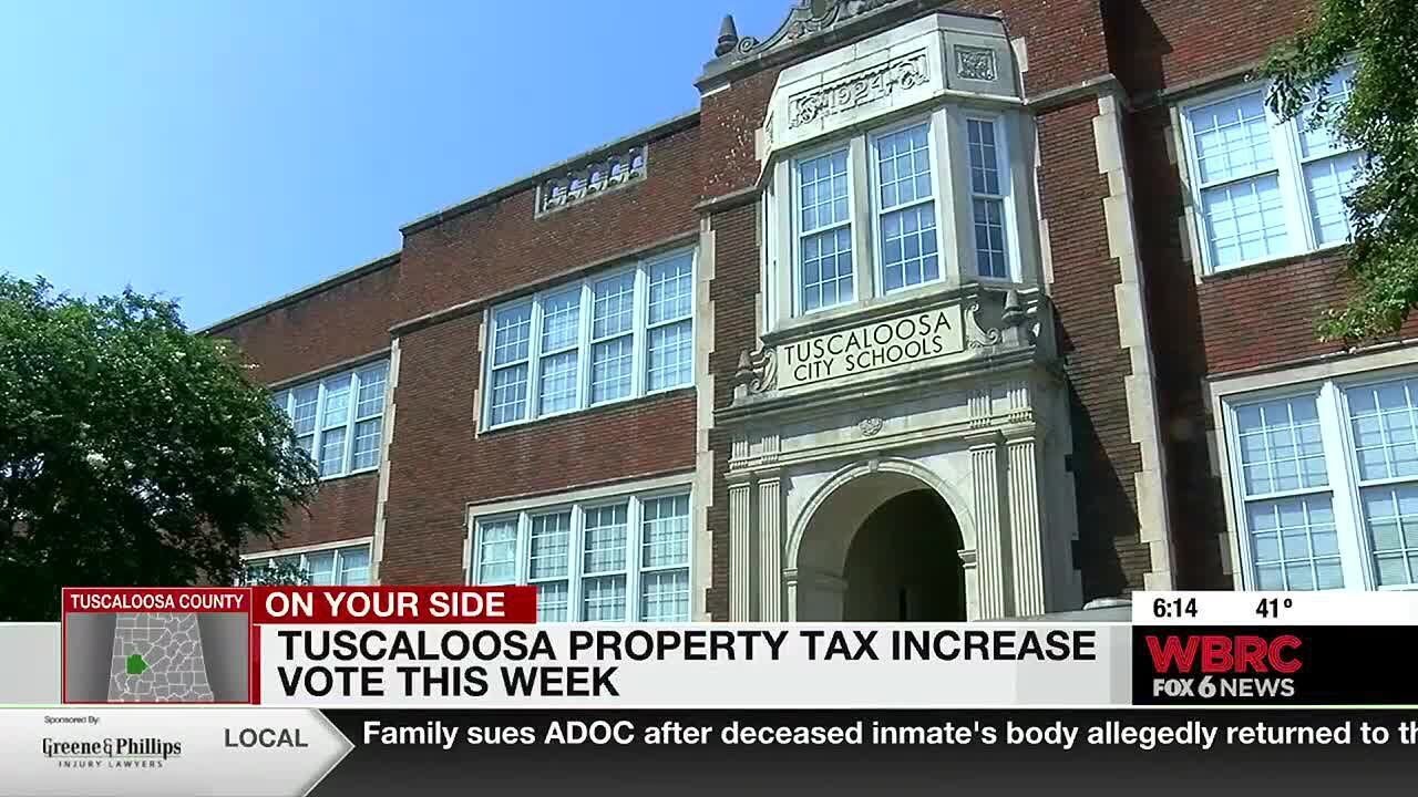 Tuscaloosa property tax increase vote this week YouTube