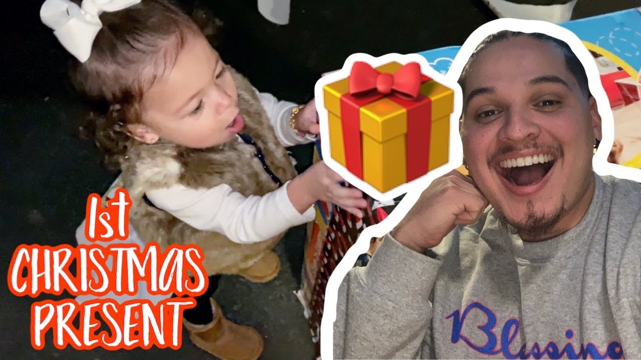 SERENITY'S 1st CHRISTMAS GIFT FROM NINO BENNY!! **cutest reaction**