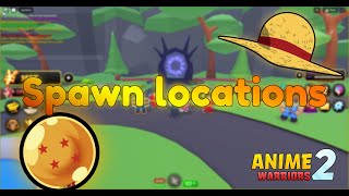 Wishing Orb and Secret Item Spawn Locations in Anime Warriors Simulator 2