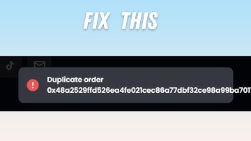How to Fix "Duplicate order" on OpenSea