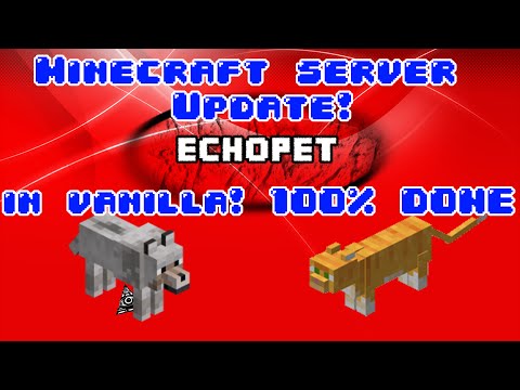 Minecraft vanilla server: Vanilla EchoPet plugin working!