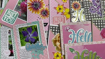 How Many cards Can I Create Using 3 6x6 Paper pad Sentiment dies and flowers