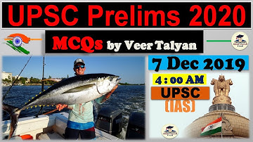 UPSC Prelims 2020 Preparation - 7 December 2019 Daily Current Affairs MCQ for UPSC, IAS, USA