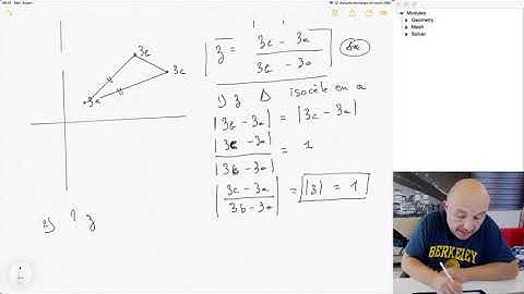 Géométrie avec les nombres complexes (1)