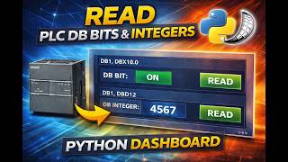Read & Write PLC DB Bits & Integers Using Python Flask Dashboard | Siemens Snap7 Integration