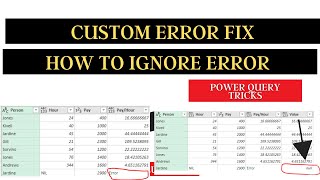 How to fix error in power query | Power Query Tricks