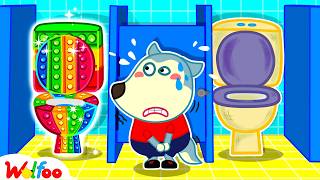 Wolfoo makes a colorful Pop It potty - Kids Creative POP IT Hacks | Wolfoo Channel