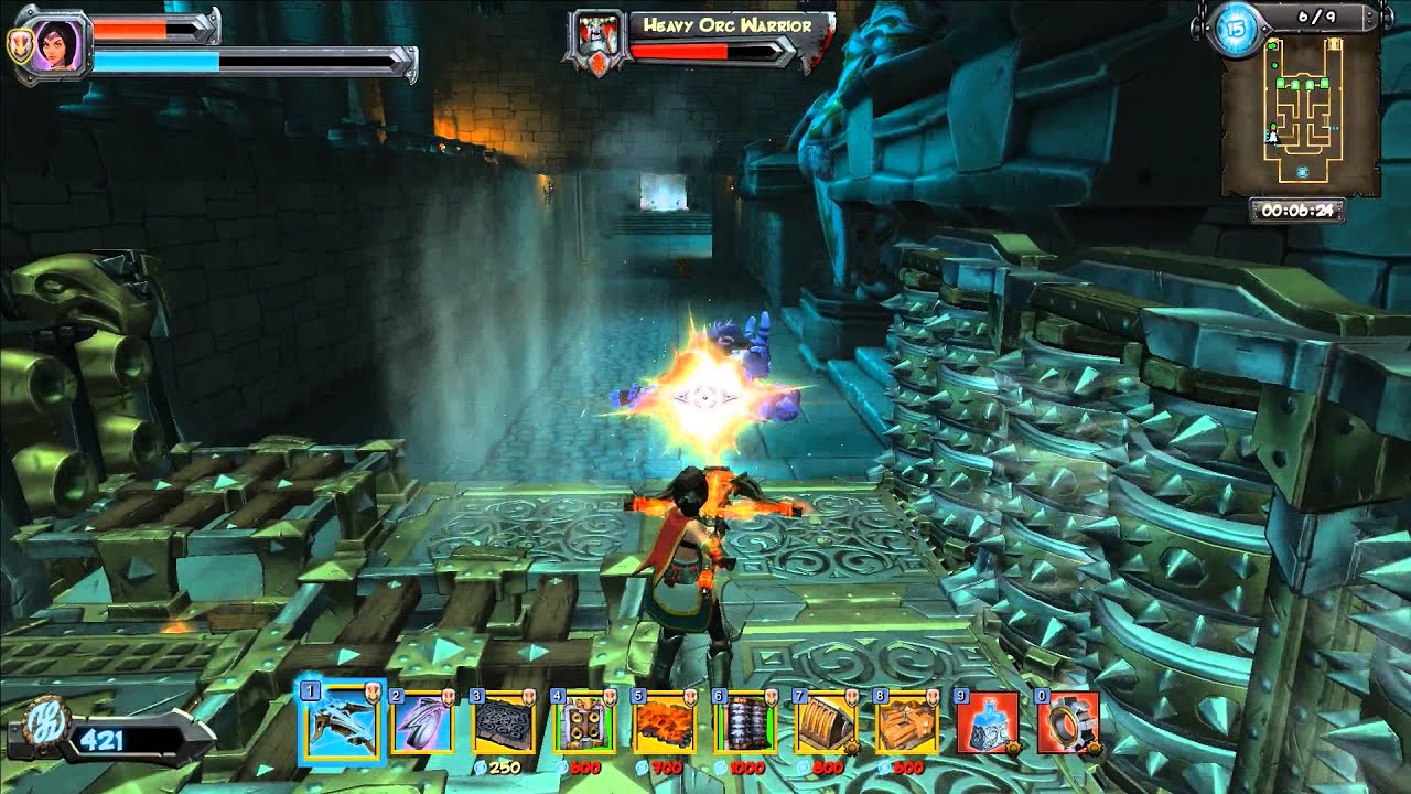 Orcs Must Die 2 - Nightmare 5 Skull - Twin Halls - Classic Mode - YouTube