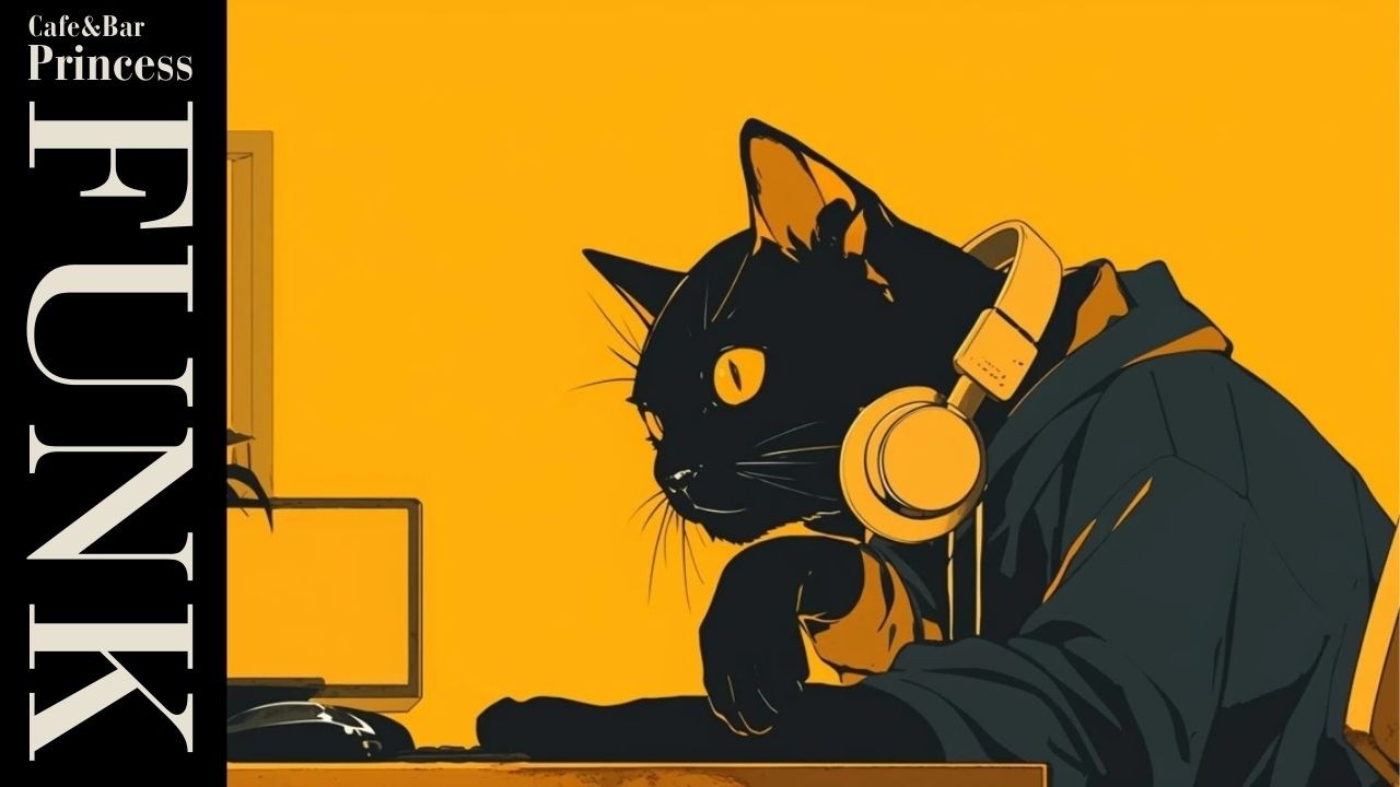 Smooth Groove Flow | Funk Guitar Chillhop 🎧 | Selected by the Black Cat | Chill, Groove & Focus