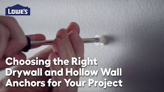 Choosing the Right Drywall & Hollow Wall Anchors: Video Guide