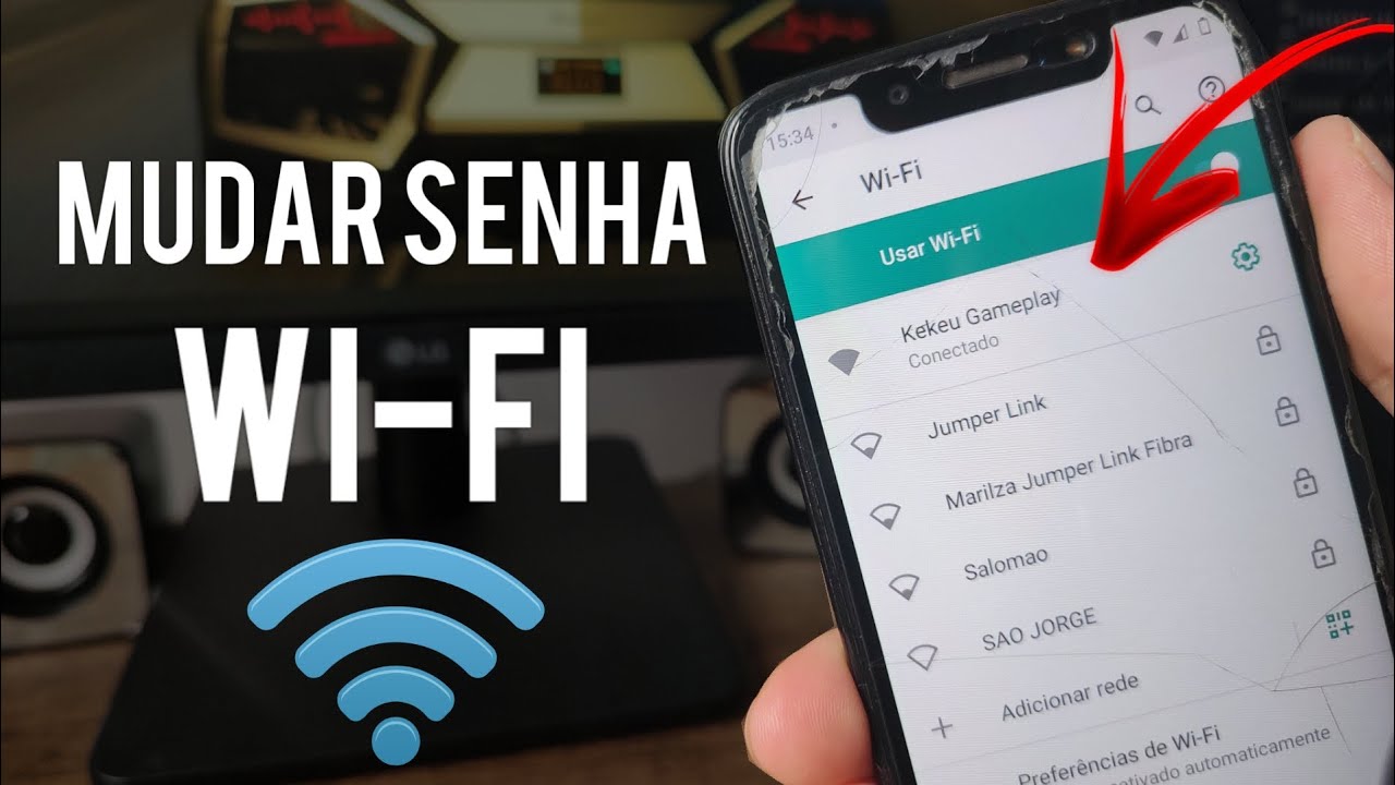 COMO MUDAR A SENHA DO WI-FI PELO CELULAR - YouTube