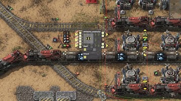 Factorio 0.16 cross loader using bots