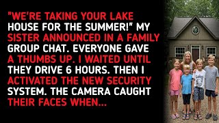 WE'RE TAKING YOUR LAKE HOUSE FOR THE SUMMER! MY SISTER ANNOUNCED IN A FAMILY GROUP CHAT. EVERYONE