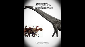 what about? All theropods vs 10 Argentinosaurus #dinosaur #trending #information #edit #paleontology