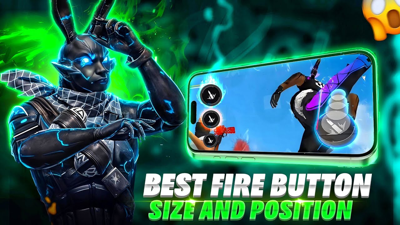 Top Fire Button Size in FF | Fire Button Settings for Headshots | Best fire button Size and Position