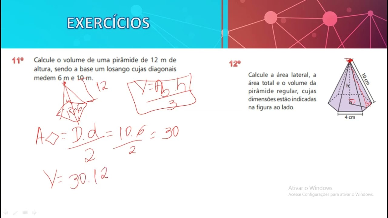 Exercícios Poliedros