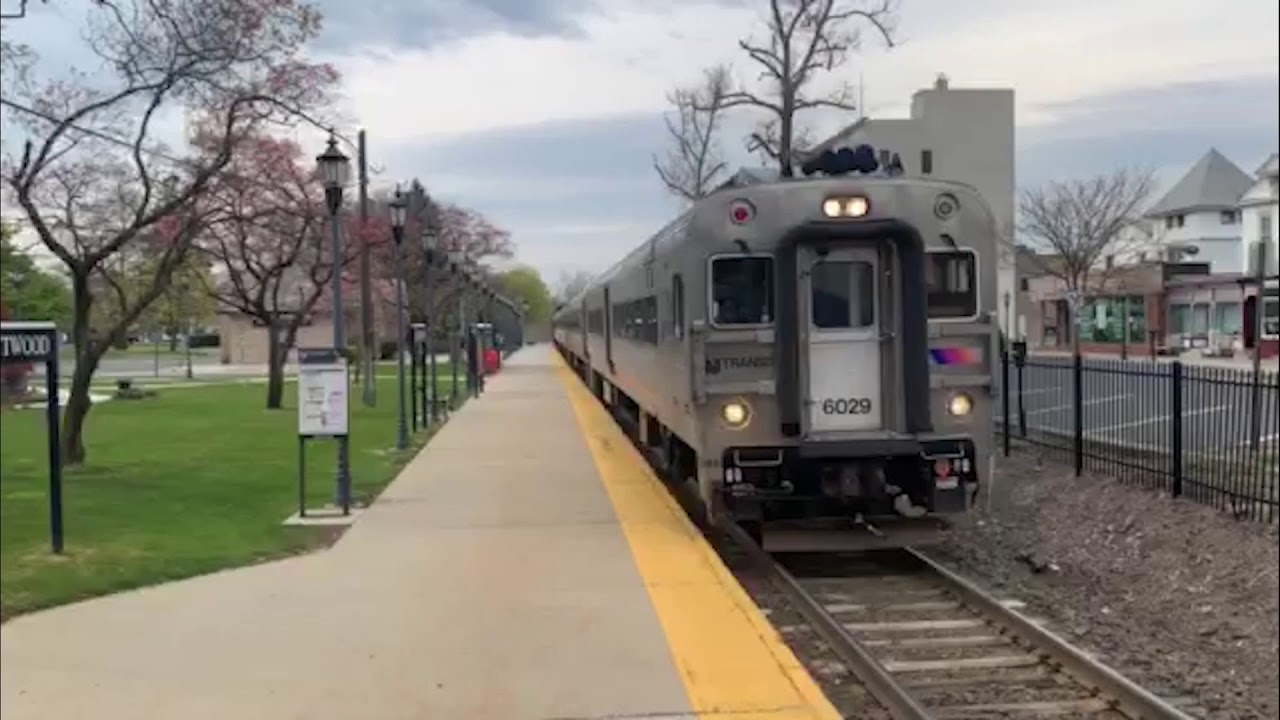 New Jersey Transit Train! Westwood Train Station to Oradell Train