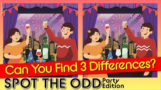 Find 3 Differences | Party Edition | #137 Brain Break