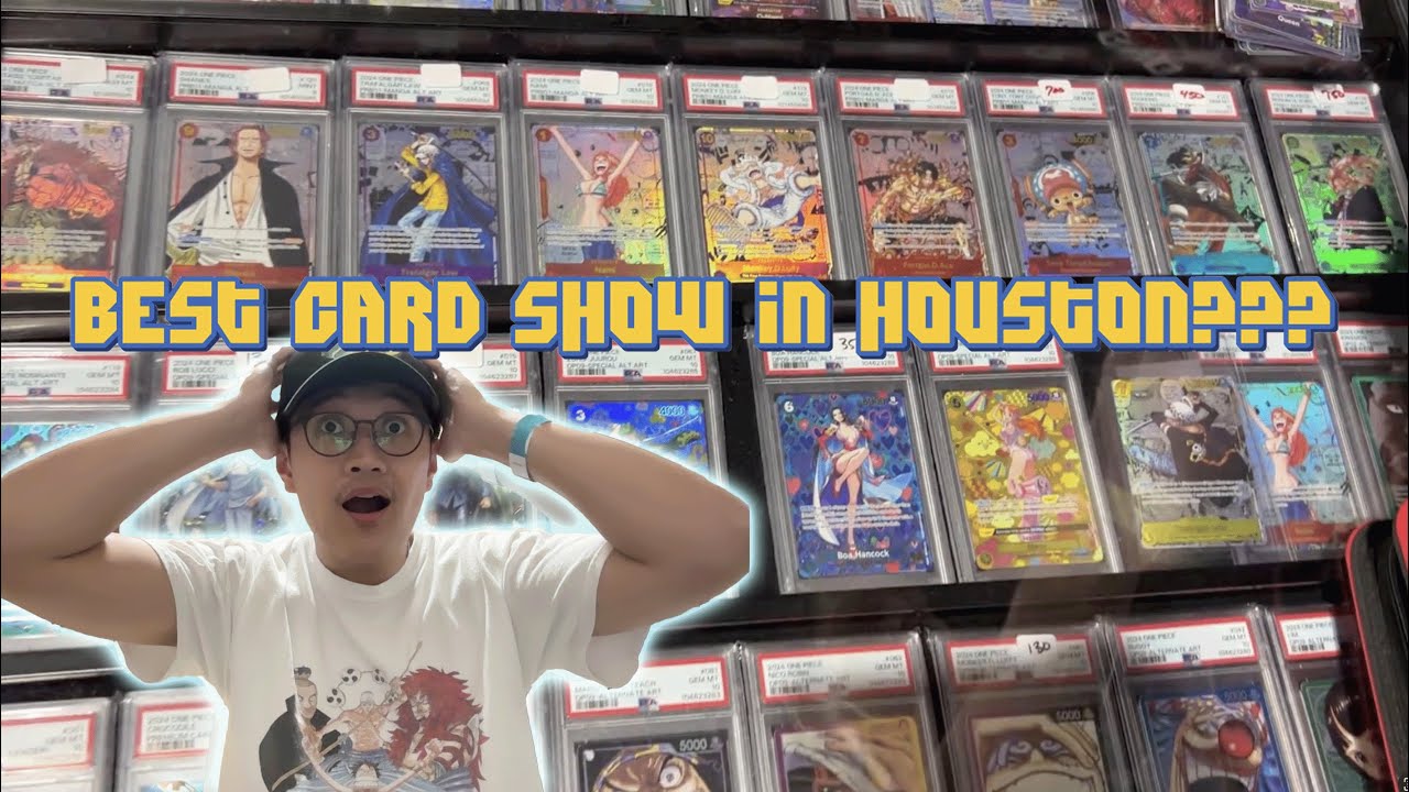 $10000+ One Piece and Pokemon Cards in the Wild!! | Houston Mint Exchange Card Show
