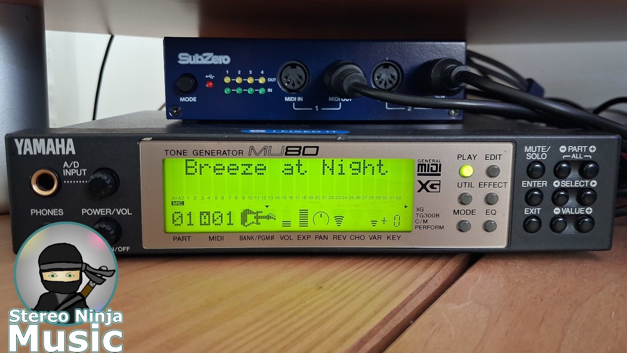 Breeze at Night: a song made using a Yamaha MU80 by Stereo Ninja
