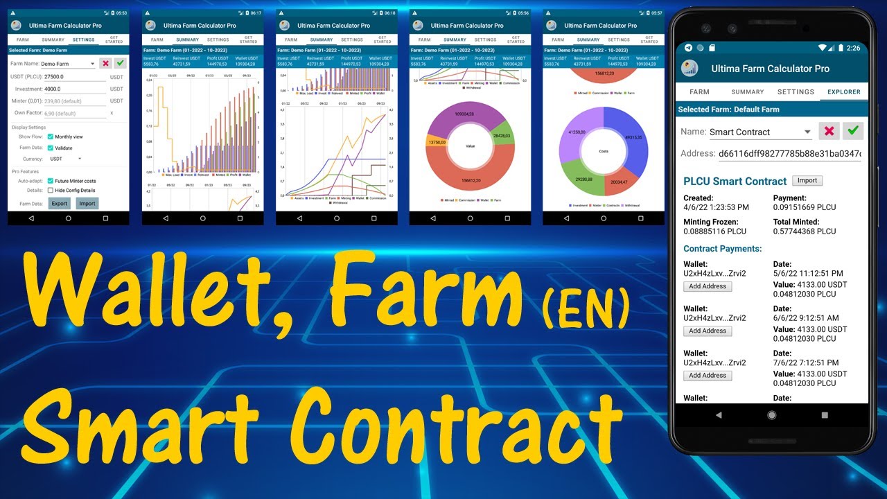 PLC PLCU Ultima Farm Calculator Wallet Smart Contracts Blockchain Explorer Crypto English (Manual)