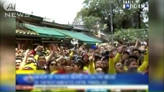 盛り上がりすぎのコロンビア　禁酒＆銃器所持禁止令(14/06/24)