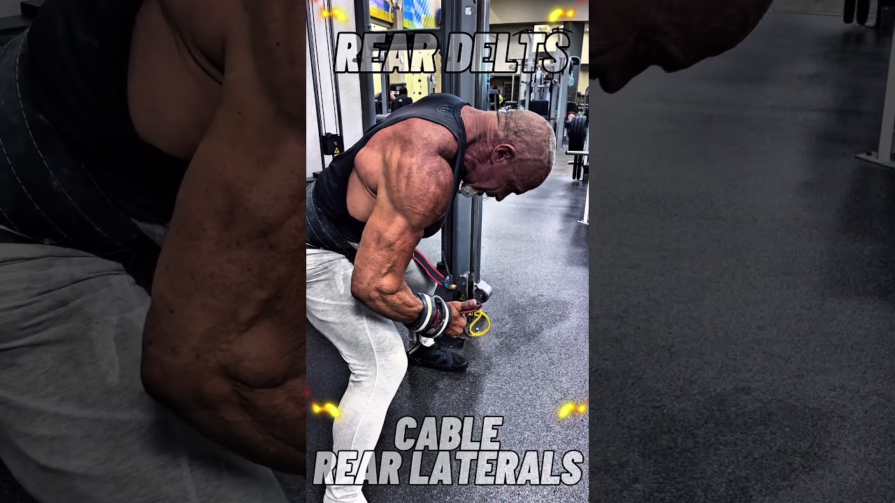 CABLE BENT OVER REAR LATERALS FOR REAR DELTS #SHOULDERS #workout #motivation #workouttips