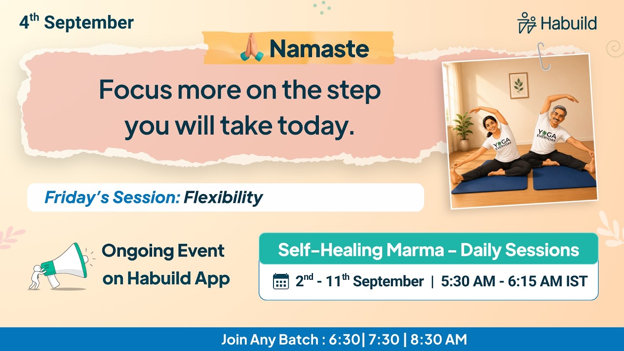 4th September | Flexibility | Friday - M