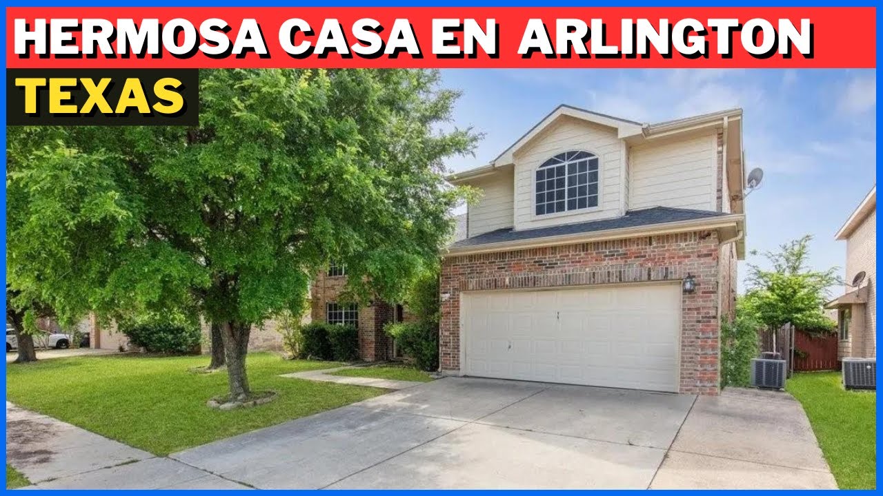 SE VENDE HERMOSA CASA DE 5 HABITACIONES EN ARLINGTON TEXAS