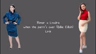 [LIRIK] RIMAR X LYODRA - when the party's over (Billie Eillish) Indonesian Idol