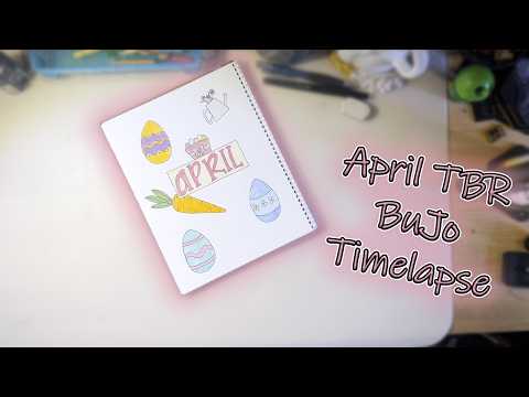 April TBR | BuJo Timelapse | Orilium TBR and other book plans 🐣|