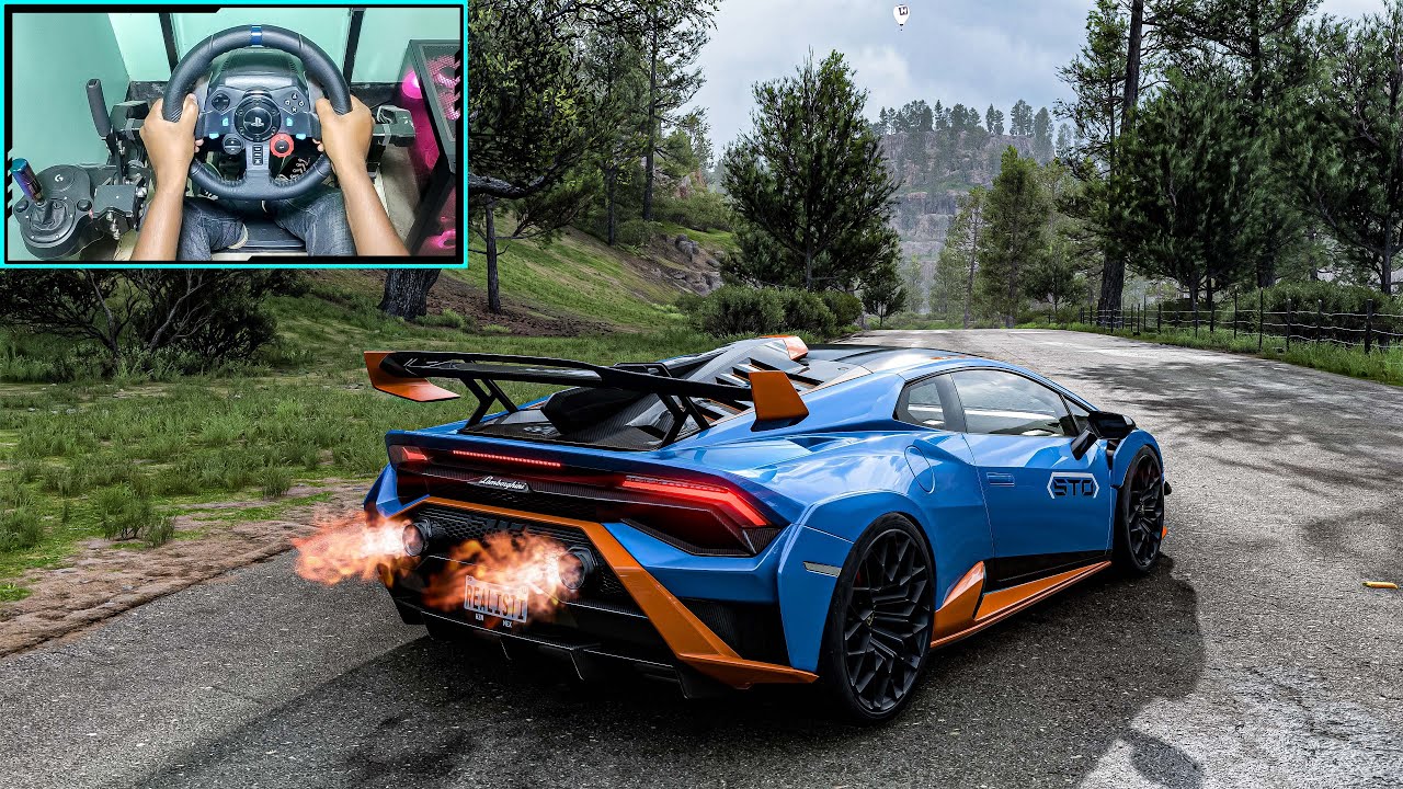 Huracán STO Forza Horizon 5 Steering Wheel Gameplay YouTube